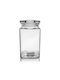 Orion Glass Transparent Coffee Pasta Vase with Lid 1400ml