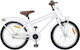 vidaXL Bicicletă Copii BMX Albă 20"
