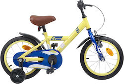 vidaXL 16" Детски Велосипед BMX Жълт