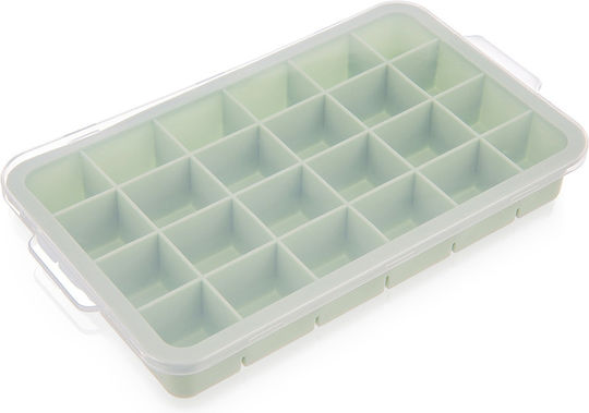Orion Formă Pentru Cuburi De Gheață Din Silicon Cu Capac Verde