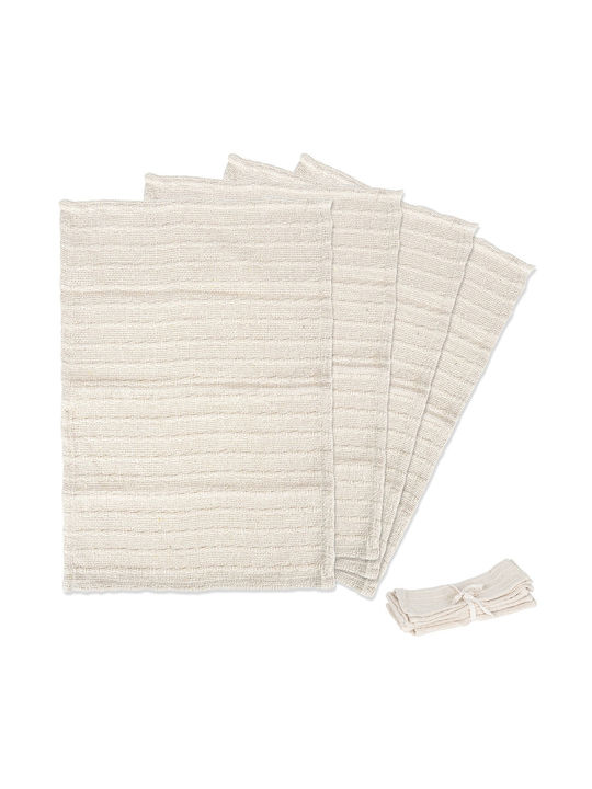 Home&Styling Collection Beige Placemats 45x30cm 4 Pieces