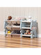 Homeone Plastic Toy Organizer Cute Bear Blue
