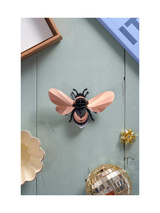 Assembli 3D Wall Decor Rose Gold Made of Paper 10x3x6cm