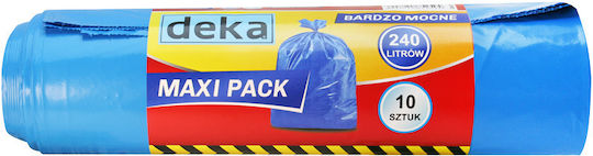 DEKA nuts Trash Bags Capacity 240lt 10pcs Blue
