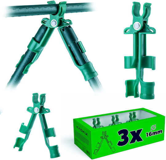Kadax Adjustable Top Connector Garden Poles 16 Mm 3 Pcs