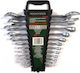 12-piece Combination Open-end Wrench Set