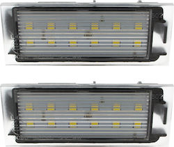 Renault Clio Iii Iv Fluence Kadjar Kangoo Laguna Ii Ii Master Ii Iii Megane Ii Iii Thalia Ii Trafic Iii Twingo Ii Vel Satis Wind Led License Plate Lighting Lamps 2 Pcs Set