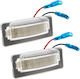 Mercedes Sprinter 95-06 Vw Lt Ii 96-06 Led License Plate Lights 2 Pcs Set
