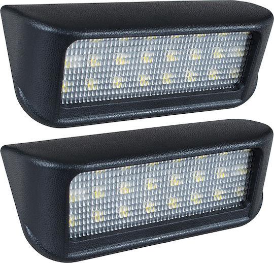 Fiat Scudo 2007 Lumini LED Pentru Plăcuțele De Înmatriculare Set 2 Bucăți