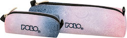 Polo Wallet Pencil Case Cylinder Pink