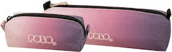 Polo Wallet Pencil Case Cylinder Pink