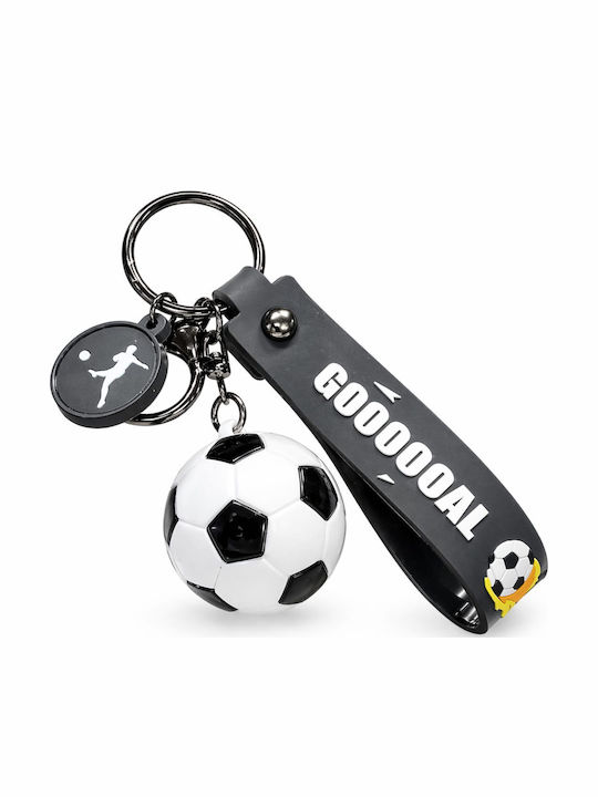 Keychain Flippy Soccer Ball Model World Cup Accessory Keys Backpack Acrylic Material 50 G White Black