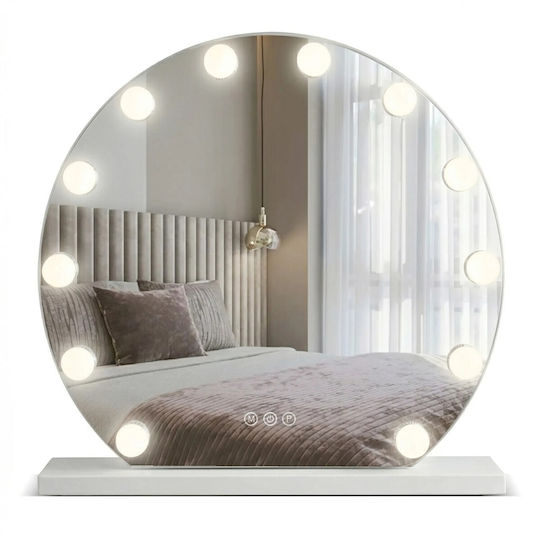 Rea Tape Oglindă Machiaj de Perete cu Lumină 50cm Albă