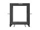 Lanberg Offener Rack 19″ 12u Verstellbare Tiefe 600-1000mm Schwarz