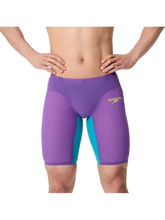 Speedo Lzr Pure Valor 2.0 Men's Racing Jammer Swimsuit Purple