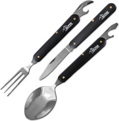 Set Tacâmuri Alpin – Lingură Cuțit și Furculiță Inoxidabile