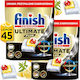 Finish Ultimate Plus Profesionale 2x45 Capsule Pentru Mașina de Spălat Vase Ecologice