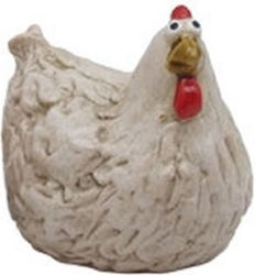 Pui Decorativ Alb 13cm