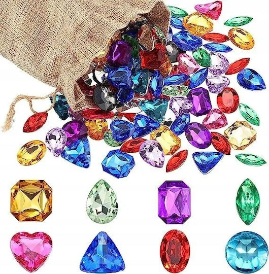 Colorful Decorative Stones Children's Play In Garden Pirate 100 Treasure