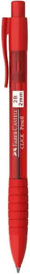 Механичен Молив Faber-castell Click Pencil Червен 2b 2.00mm 132821