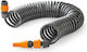 Set Heavy Duty Spiral Garden Hose 10 Meters With Hanger Quick Connector Coupling Nozzle 80007204 G.f