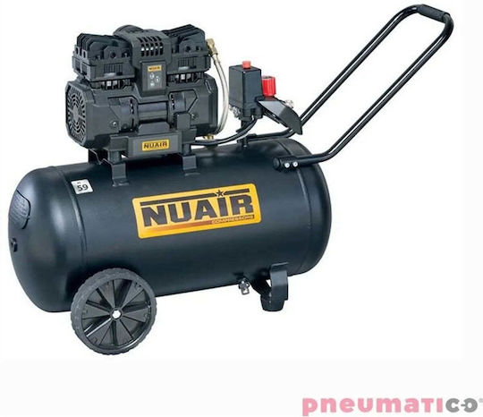 Compresor Silențios Fără Ulei 50l 8bar 59db 1.5hp N/b2dc304nua
