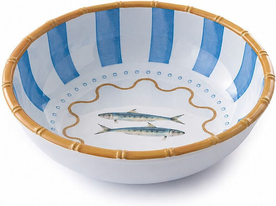 R2S Saint Tropez Salatschüssel aus Melamin Weiß 20x20cm