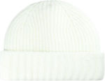 4F Beanie Γυναικείος Σκούφος Πλεκτός σε Μπεζ χρώμα