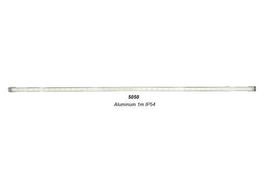 LED Γραμμικό Φωτιστικό Οροφής 11W Ψυχρό Λευκό IP54 100εκ.