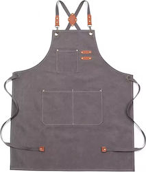 Adiavroxo (Work Aprons & Sleeves) Ποδιά Barista / Bartender / Σερβιτόρου Γκρι Adiavroxo (Work Aprons & Sleeves) Ποδιά Barista / Bartender / Σερβιτόρου Γκρι