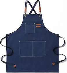 Adiavroxo (Work Aprons & Sleeves) Ποδιά Barista / Bartender / Σερβιτόρου Μπλε Adiavroxo (Work Aprons & Sleeves) Ποδιά Barista / Bartender / Σερβιτόρου Μπλε