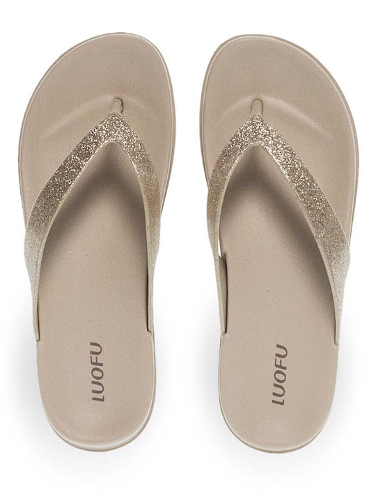 Parex Parex Damen Zehentrenner In Gold Farbe