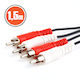 Set 5 Cabluri RCA 2x RCA De Sex Masculin La 2x RCA De Sex Masculin 1.5m Audio Stereo