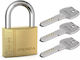Gerda Brass Padlock Horseshoe with Key 32mm