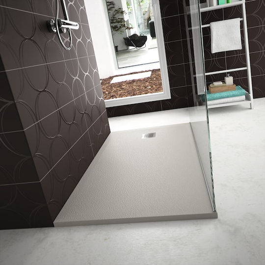 Ideal Standard Ορθογώνια Ντουζιέρα Τεχνητής Πέτρας 120x90cm Γκρι