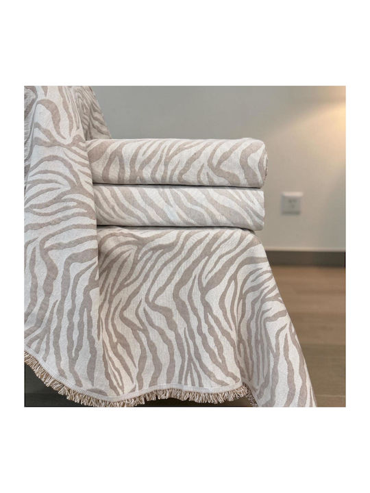 Linea Home Savanna Ριχτάρι Διθέσιου Καναπέ 180x240εκ. Μπεζ