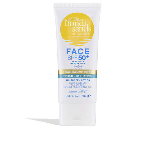 Bondi Sands Sunscreen Face Lotion SPF50+ Tinted 75ml