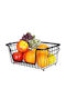 Vilde Obstschale Metallisch Schwarz 32x20x13,5cm