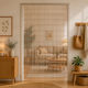 Door Curtain Made of Brown Plastic 100x215cm 156021