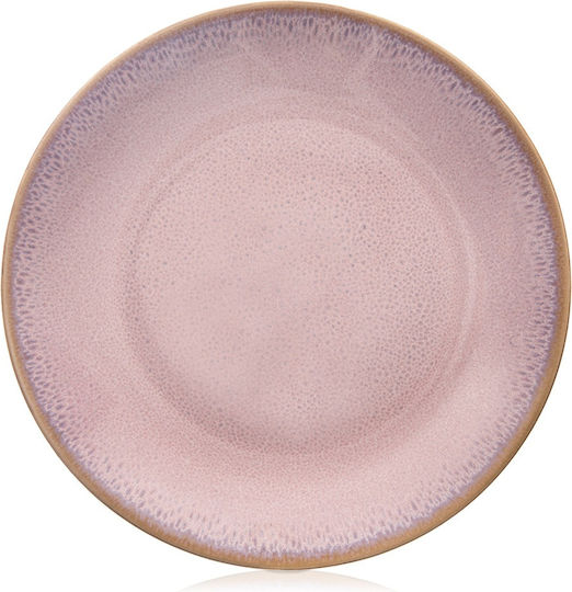 Orion Ceramic Pink Dessert Plate with Diameter 20.5cm