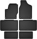 Rubber Mats 3 Rows 7 Seats Volkswagen Sharan I Minivan 1995 To 2010