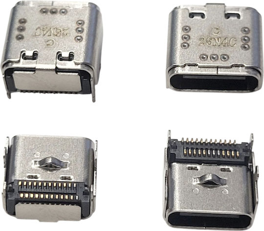 Dc Power Jack Socket for Laptop Steam Deck Oled Ut12113-1250c-7h 24-pin Type-c Smt Connector
