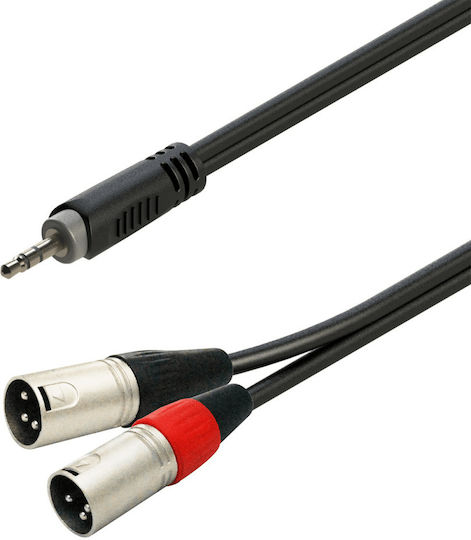 Soundsation Cable XLR male - Μαύρο 3m DKAL-SND00409