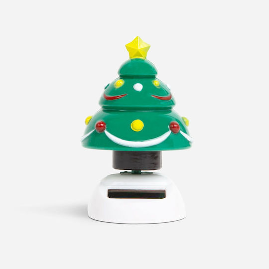 Christmas Solar Decoration 10 Cm Moving Figurine Solar Charging Window Car Decor