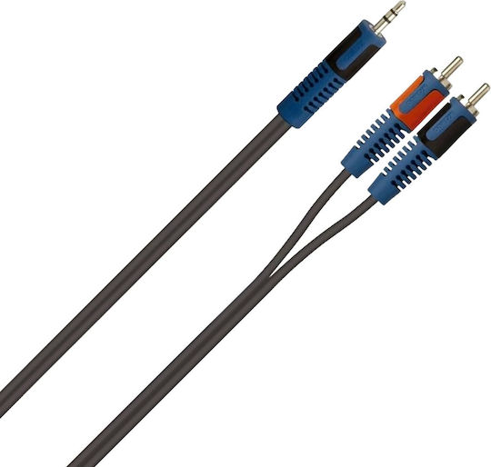 QuikLok Cable 6.3mm male - RCA male 2m 30.00289