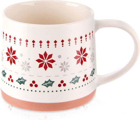 Orion Christmas Porcelain White Mug 13x9.5x8.5cm 380ml