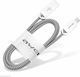 Braided USB 2.0 to micro USB Cable Γκρι 1m CL-30 1τμχ