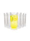 Vilde Set of Cocktail/Drinking and Water Glasses Made of Glass 320ml 6 Pieces