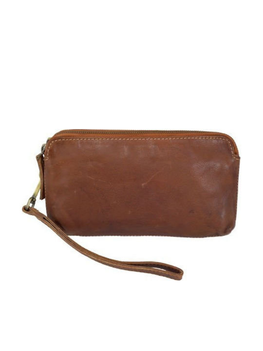 Leather Men's Handbag Tabac Brown