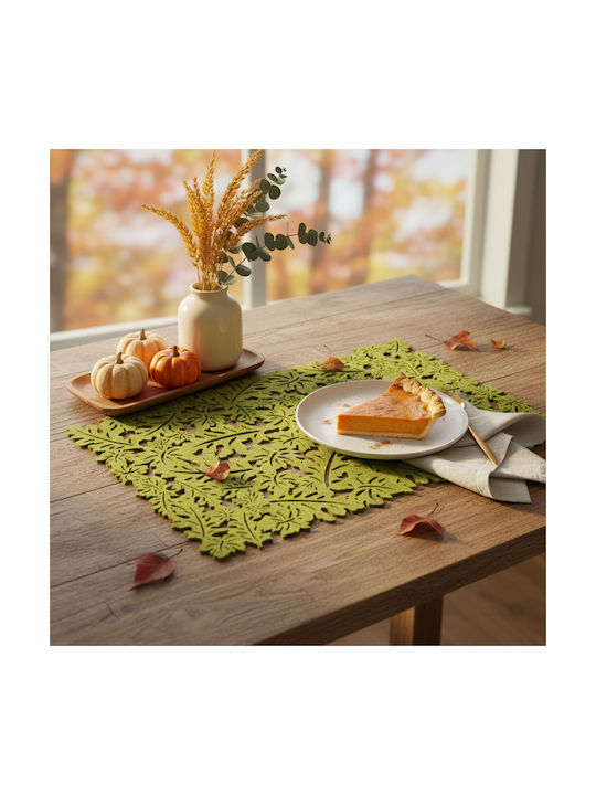 Alista Home Seturi De Masă Din Fetru Verde 44.5x28.5cm